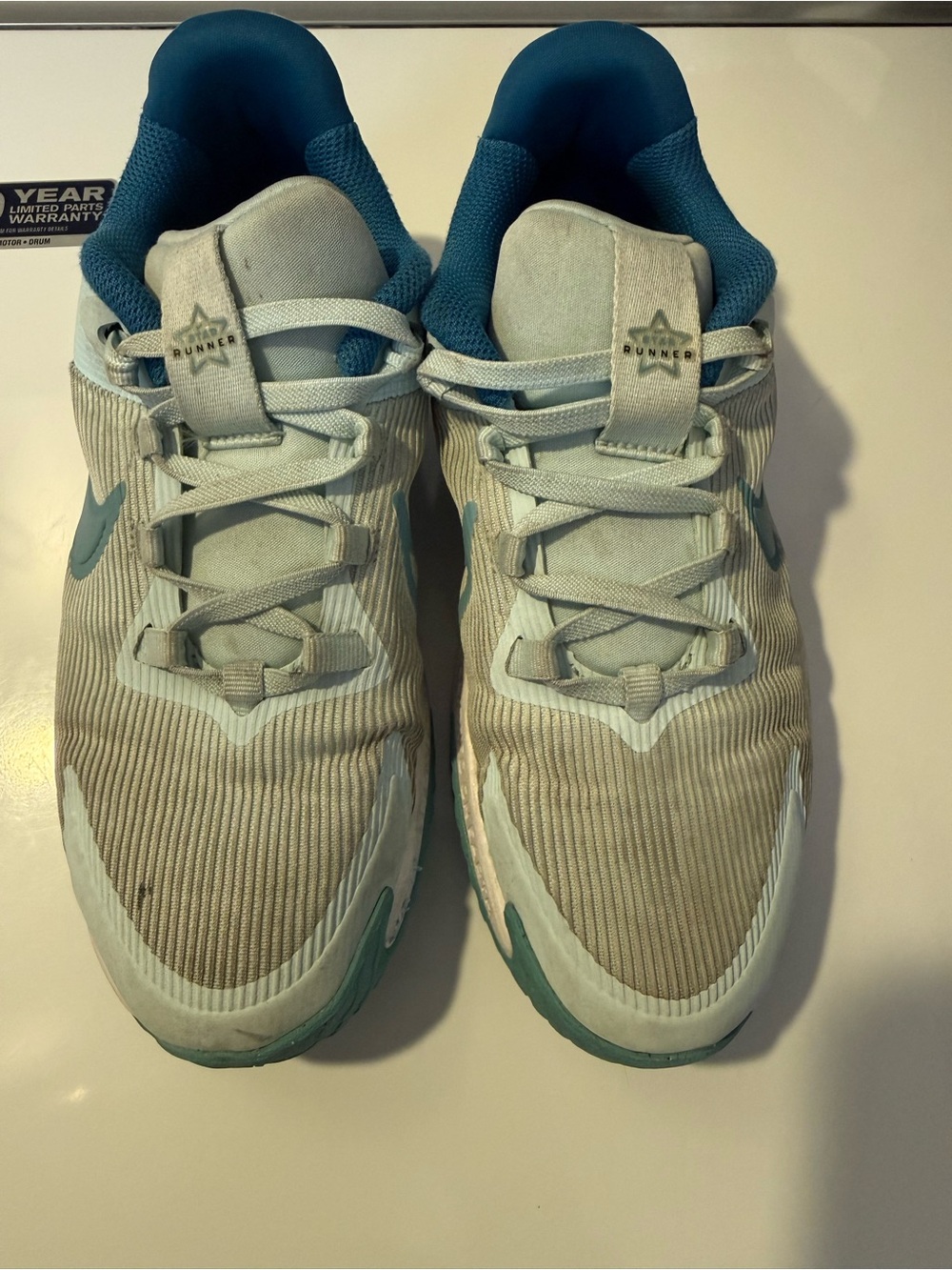 Nike Kids Teal Sneakers - Picture 2 of 5